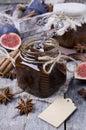 Traditional Fig jam Royalty Free Stock Photo