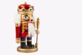 Traditional figurine christmas nutcracker wearing