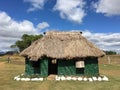 Traditional Fijian Bure Royalty Free Stock Photo