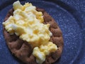 Traditional Finnish Karelian pies on a plate