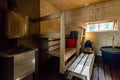 Traditional Finnish rustic sauna, indoor