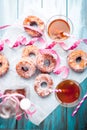 Sugar donuts and sima Royalty Free Stock Photo