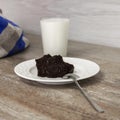 Traditional finnish and Swedish Easter food - pudding, mammi, rye pudding with milk. Royalty Free Stock Photo