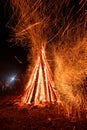 Traditional fire camp in Romania , Transylvanian tradition