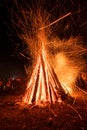 Traditional fire camp in Romania , Transylvanian tradition