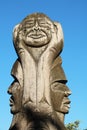 Traditional First Nation carvings near Squamish, British Columbia
