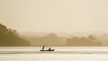 Traditional fisherman in Arugam bay lagoon, Sri Lanka