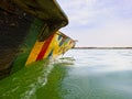 Traditional fisherman boat on the Niger river