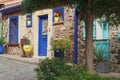 Traditional fisherman\'s cottage houses in Collioure, France Royalty Free Stock Photo