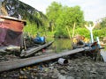 Traditional fishing boat for catching fish