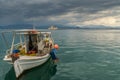 Traditional fishing boat at Nafplio. Royalty Free Stock Photo