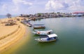 Traditional fishing boat park Royalty Free Stock Photo