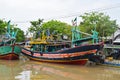 Traditional fishing boat in harbor