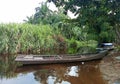 traditional fishing boat on a river