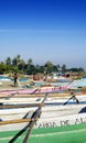 Traditional fishing boats on dili beach in east timor Royalty Free Stock Photo