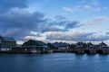 Rorbu fishing huts in Svolvaer, Norway