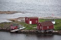 Traditional fishing stages Royalty Free Stock Photo