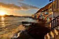 Traditional fishing village. Klima, Milos. Cyclades islands. Greece Royalty Free Stock Photo