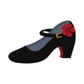 Traditional flamenco shoes icon Royalty Free Stock Photo