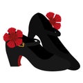 Traditional flamenco shoes icon Royalty Free Stock Photo