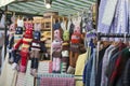 Traditional flea market at Brick Lane. Brick Lane flea market operates every Sun