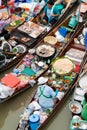 Traditional floating market, Thailand. Royalty Free Stock Photo