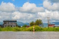 Traditional floating village houses in Inle Lake, Myanmar Royalty Free Stock Photo