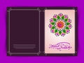 Traditional floral design and Arabic calligraphy of text Ramadan Kareem decorated greeting card design for Muslim community Royalty Free Stock Photo