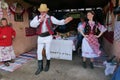 Traditional Folk Celebration with Food, Dance, Popular Stitches in Campia County of Salaj County, Romania on May 29, 2019