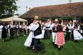 Traditional Folk Celebration with Food, Dance, Popular Stitches in Campia County of Salaj County, Romania on May 29, 2019