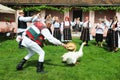 Traditional Folk Celebration with Food, Dance, Popular Stitches in Campia County of Salaj County, Romania on May 29, 2019