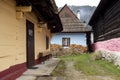 Traditional folk historic houses in Vlkolinec open air museum near Ruzomberok in Slovakia, Europe