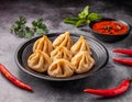 Traditional food dumpling momos