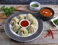 Traditional food dumpling momos