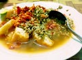 Traditional food kupang lontong