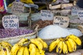 Traditional food market in Zanzibar, Africa. Royalty Free Stock Photo