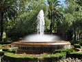 Traditional fountain in the Parque del Principe, Caceres - Spain