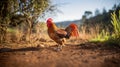 Traditional Freerange Poultry, Featuring A Chicken