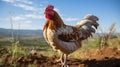 Traditional Freerange Poultry, Featuring A Chicken