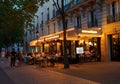 The traditional French cafe de Paris located on the Avenue de Friedland, in the Hausmann style, just opposite the