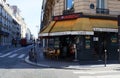 The traditional French cafe Les Volontaires located in Vaugirard quarter , in the 15th district of Paris