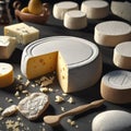 Traditional French cheese platter for dessert Royalty Free Stock Photo