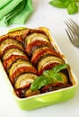 Traditional french dish ratatouille. Vegetable casserole