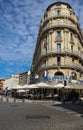 Traditional French Haussmann architecture and residential building and famous brasserie Samaritaine in Marseille, France