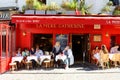 The traditional French restaurant La mere Catherine located in Montmartre in 18 district of Paris, France.