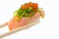 Traditional fresh japanese sushi migiri Royalty Free Stock Photo