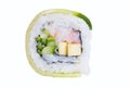 Traditional fresh japanese sushi rolls Royalty Free Stock Photo