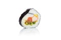 Traditional fresh japanese sushi on white background. Royalty Free Stock Photo