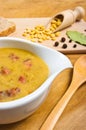 Traditional fresh pea soup Royalty Free Stock Photo