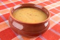 Traditional fresh pea soup in a bowl Royalty Free Stock Photo